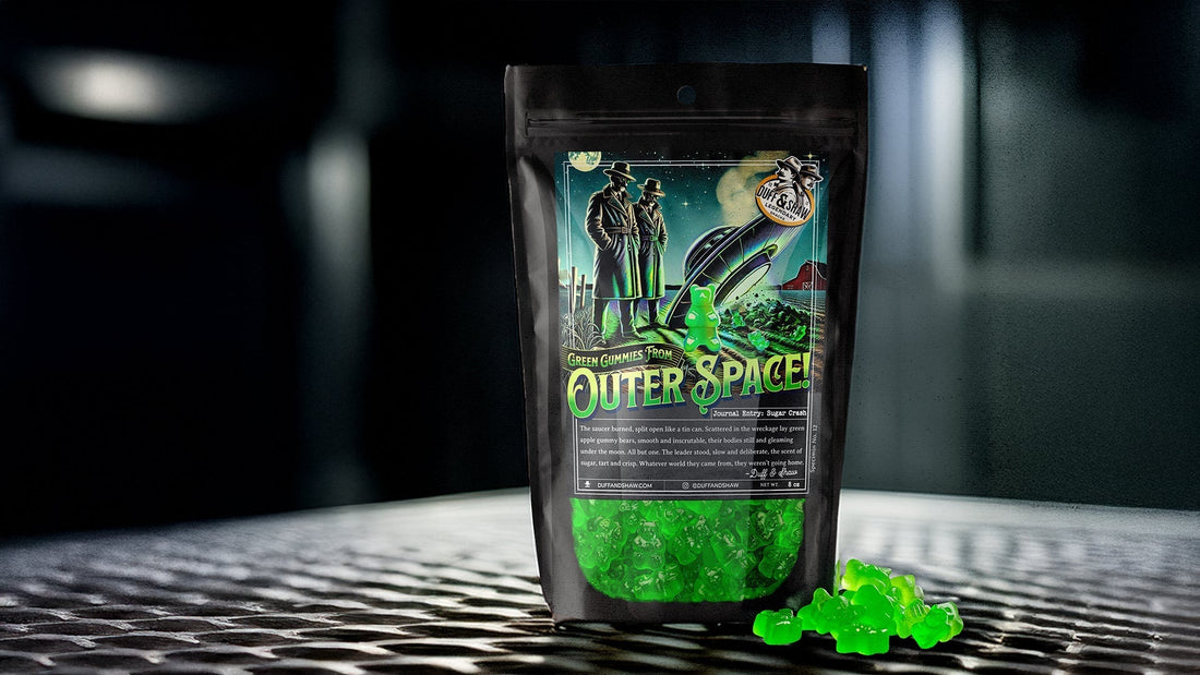 Green Gummies From Outer Space 