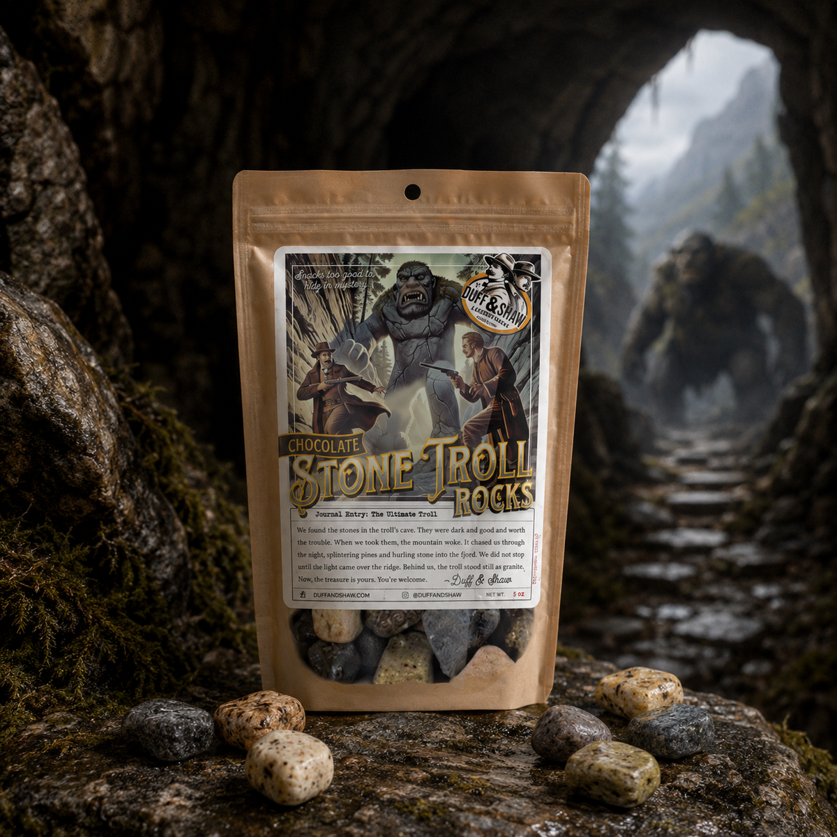 Chocolate Stone Troll Rocks Candy