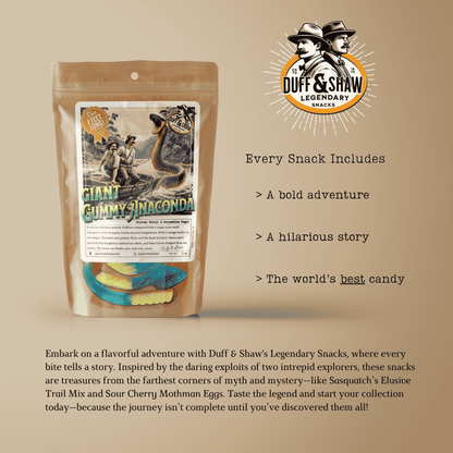 GIANT Gummy Anaconda candy product photo, alternate view 7 – Duff & Shaw Legendary Snacks