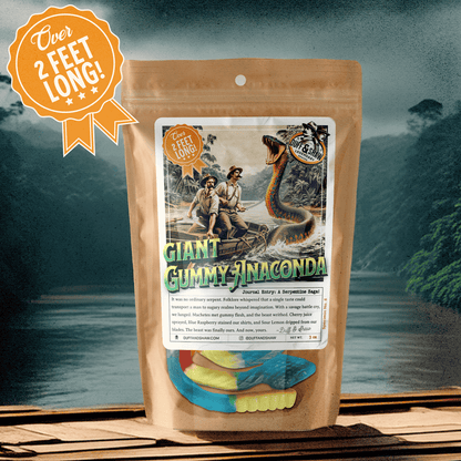 GIANT Gummy Anaconda candy product photo, alternate view 2 – Duff & Shaw Legendary Snacks