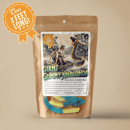 GIANT Gummy Anaconda candy product photo, alternate view 5 – Duff & Shaw Legendary Snacks