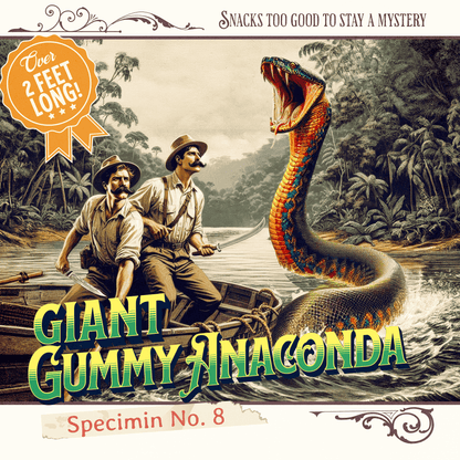 GIANT Gummy Anaconda candy product photo, alternate view 4 – Duff & Shaw Legendary Snacks