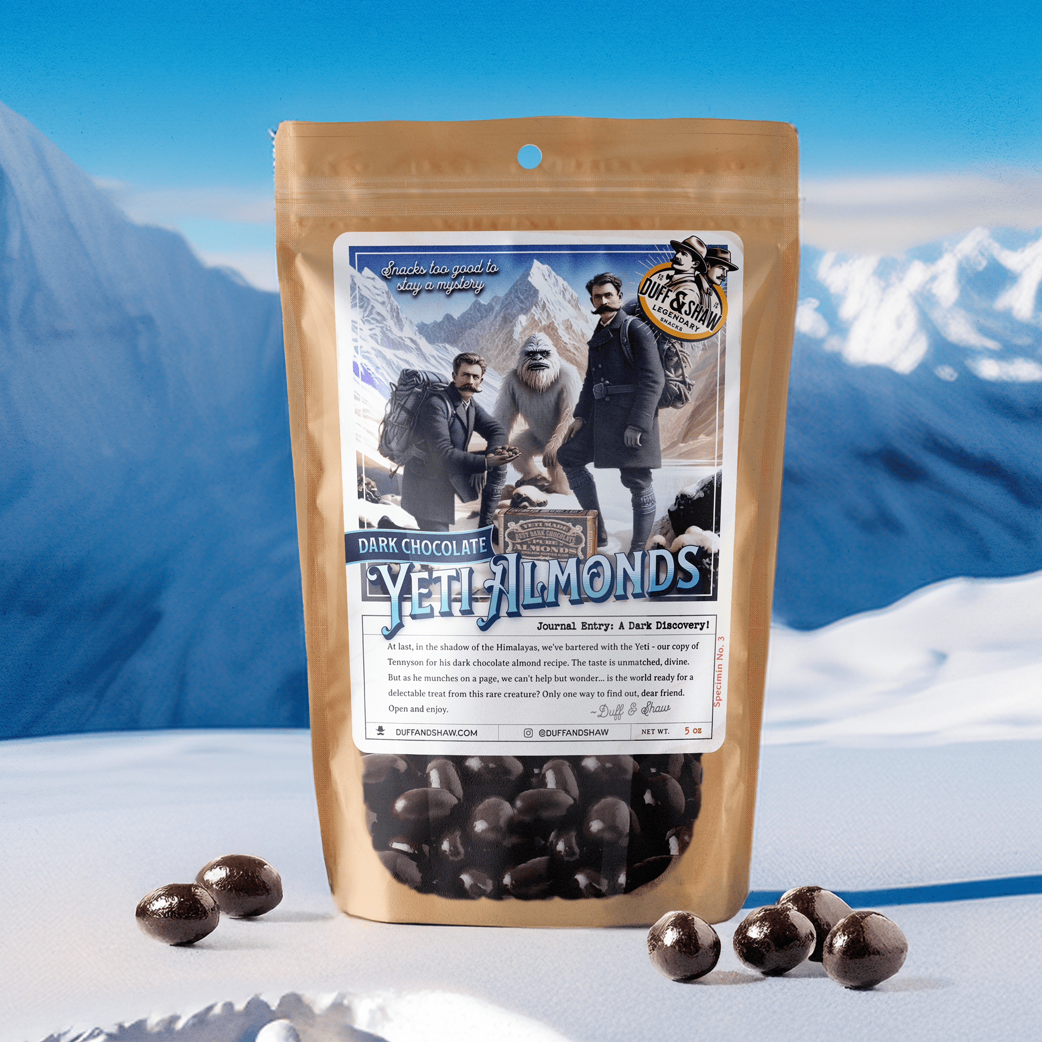 Yeti Almonds - Dark Chocolate