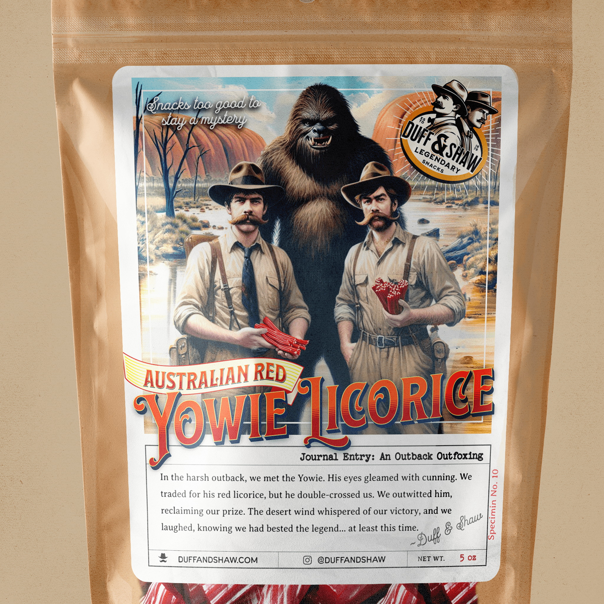Yowie's Australian Red Licorice