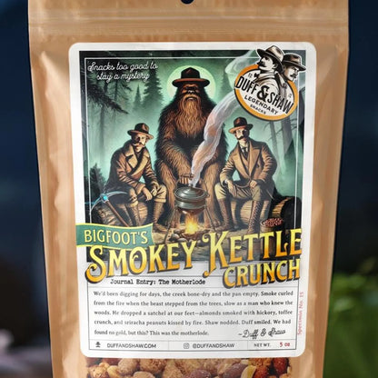 Bigfoot’s Smokey Kettle Crunch included in the Midnight Campfire Gift Box