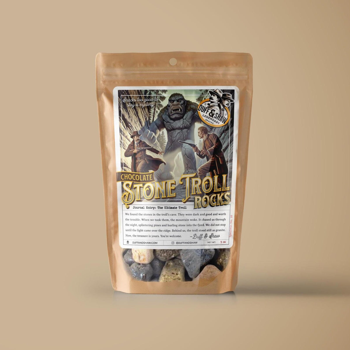 Chocolate Stone Troll Rocks Candy