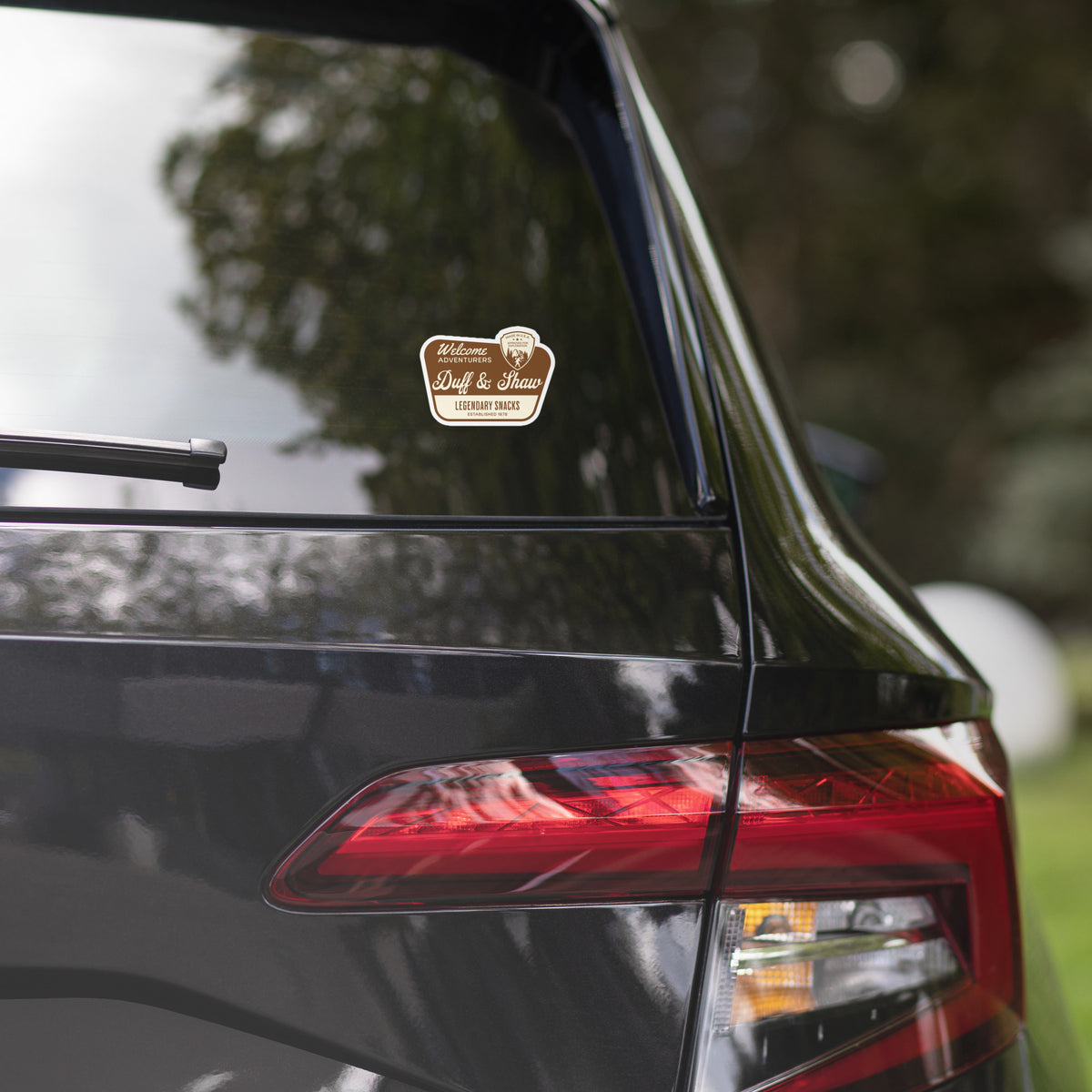 Duff & Shaw National Park Sticker 5.5x5.5 inch sticker product view – Duff & Shaw