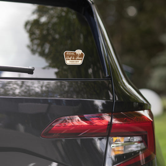 Duff & Shaw National Park Sticker 5.5x5.5 inch sticker product view – Duff & Shaw